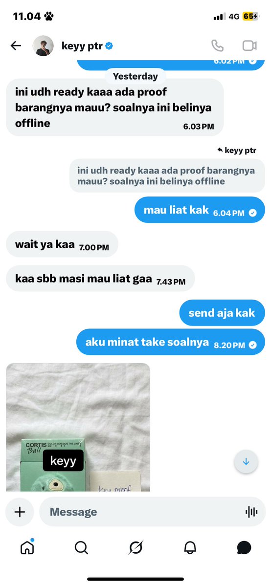 dchyuck_'s tweet photo. SCAMMER ‼️‼️

085286167649 a.n Keyla anatasya putri. 

PLS HELP RT!!

kronologi👇🏻
awalnya aku post di base SBT Cortis minat corball cotl, terus dia reply minta aku open dm. alhasil dia chat dan nawarin aku corball cotl yang katanya punya dia ke double..
 #SCAM #scammer https://t.co/O8ubD8cQEi