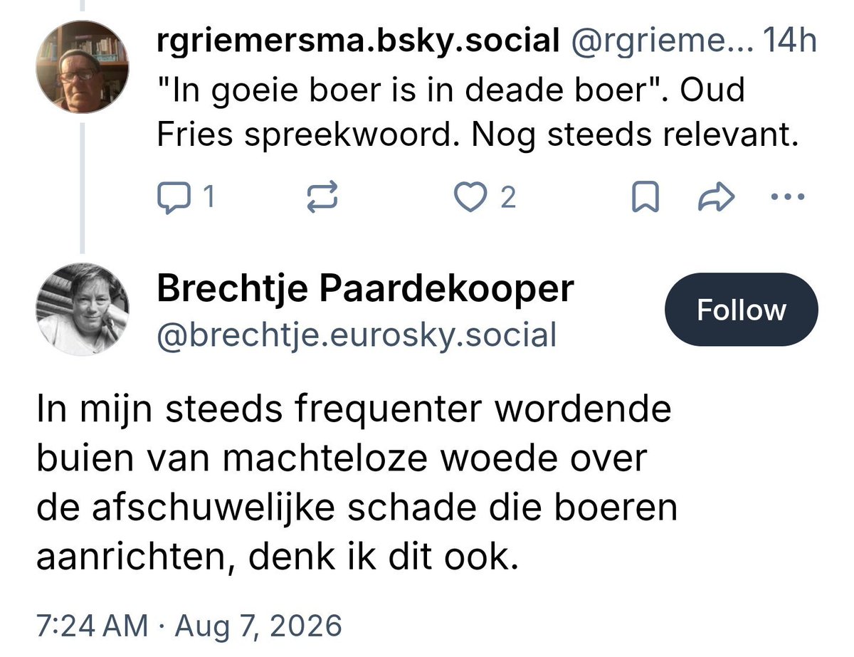 SanderSassen's tweet photo. Maak kennis met Brechtje Paardekoper, gemeenteraadslid voor #GroenLinks in Utrecht. Brechtje wil de boeren graag dood hebben. Let wel, dit is een volksvertegenwoordiger. Vindt u dit ook zorgelijk? Ik vraag mij af of dit niet strafbaar is volgens Artikel 285? https://t.co/Hb30TGgNO3