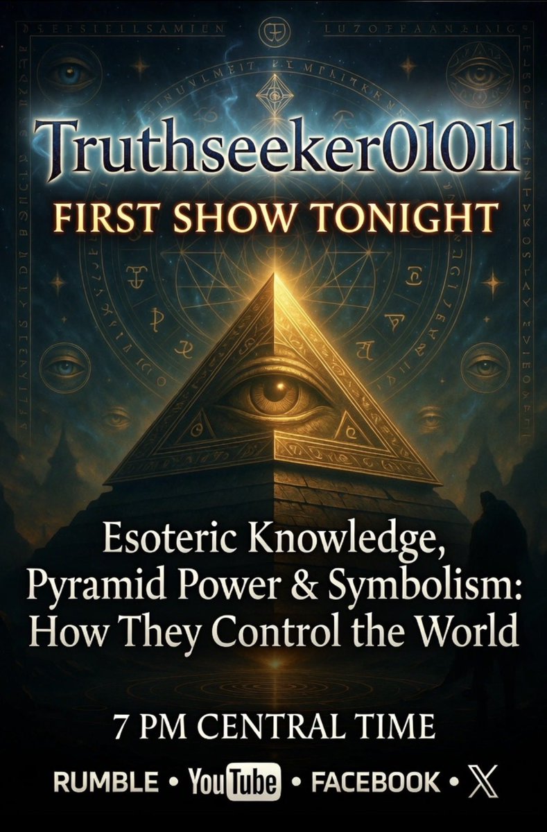 TruthSeek01011's tweet photo. Podcast tonight 7pm Central! On my Facebook, X, YouTube and Rumble! My official pages are in my Linktree 😊 https://t.co/l6CfE3iZoZ