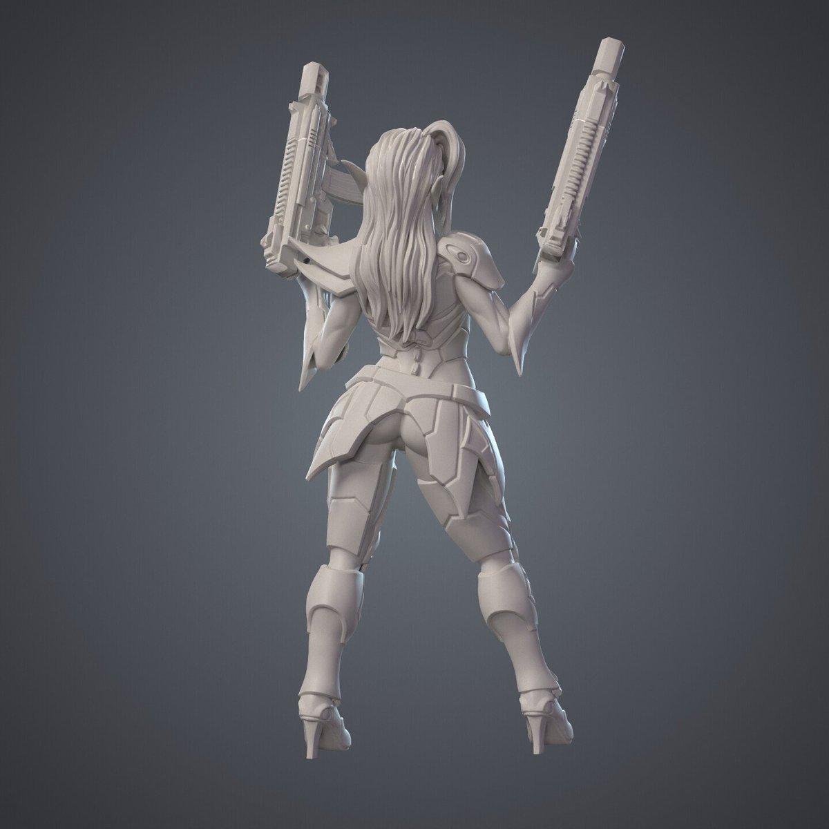 Delonblock's tweet photo. Chrono dark-elf
I made this space elf—it's a miniature, so the proportions are exaggerated.
#digital3d #digitalart #3dprinting  #hardsurface #anatomy #characterdesign #zbrush #elf #elven #3d #3dart  #clayrender #marmoset #sculpting #miniatures #printing #stylized #printing https://t.co/KtFWfQMFB1