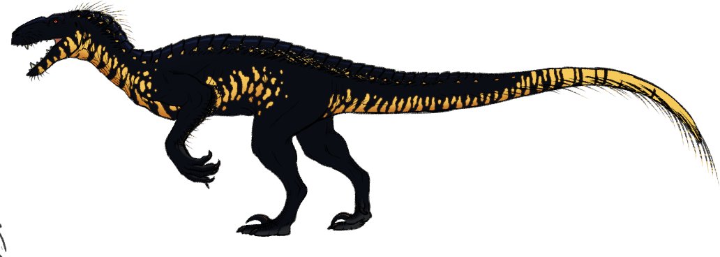 QuirkySystem's tweet photo. a little indoraptor with them "reimagined" colors on it https://t.co/jNxKZ8pF5U