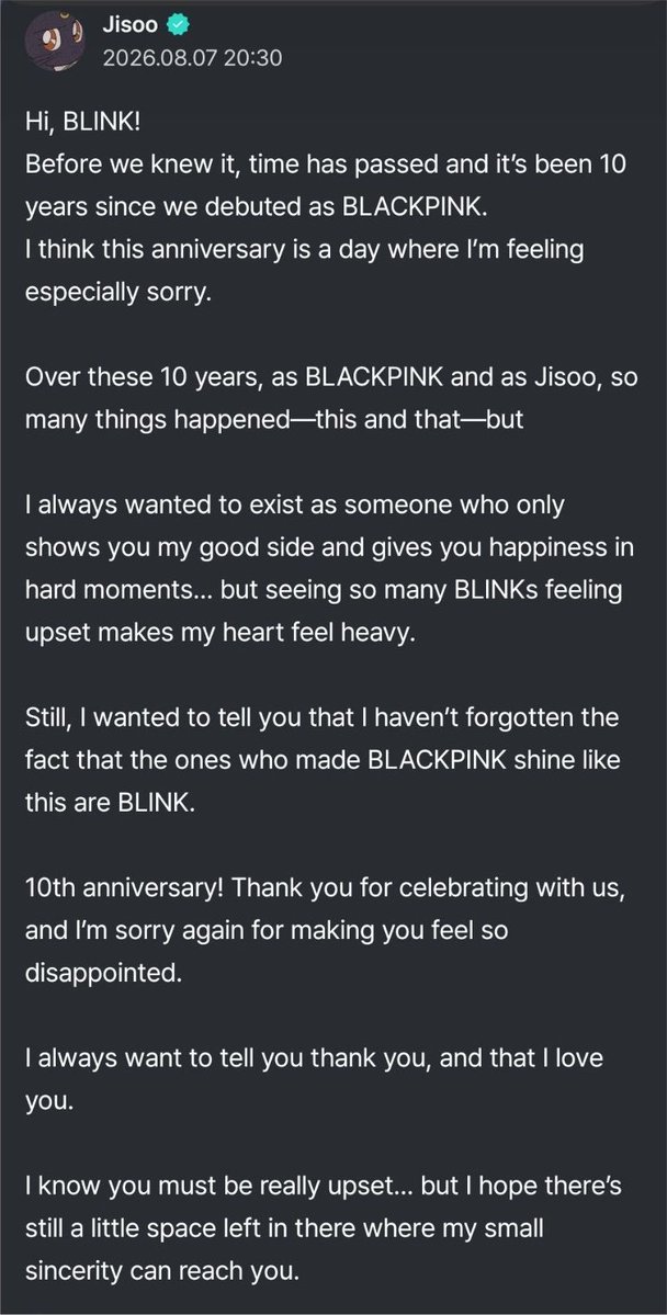 BP4ACES's tweet photo. Jisoo app update 😭😕 https://t.co/RE35muGp70