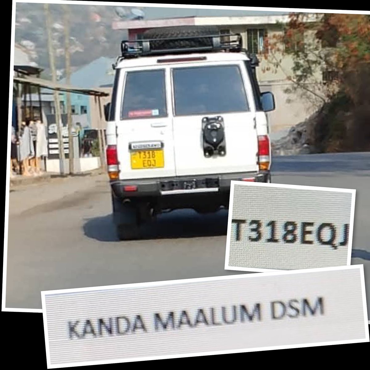 MariaSTsehai's tweet photo. ‼️GARI LA KANDA MAALUM DAR ES SALAAM‼️
Sasa watoa taarifa wazalendo ndani ya mfumo wameamua! Kumbe kwa mfumo wa kawaida hizi plate number zinaonyesha magari tofauti kama Caterpillar LAKINI katika mfumo wao wa ndani (tumehifadhi taarifa na picha kamili) wanaonyesha hii plate number feki inatumika na gari ipi (Hardtop) na polisi wa mkoa gani ambapo hii T318EQJ inatumika na Kanda Maalum Dar es Salaam! Huko ni kwa Mafwele! 
Tunashukuru wazalendo na endeleeni kutuma taarifa zaidi! Haiwezekani tukaishi kwa hofu nchi nzima kwa sababu ya kulinda urais wa mtu mmoja! 
Na kwa kuwa @tanpol wanakataa kulinda usalama na uhai wetu akiwemo @HecheJohn sisi tutaendesha opereshemi yetu ya kufukunyua na kuwaanika watekaji!
Nasema #TutaelewanaTu