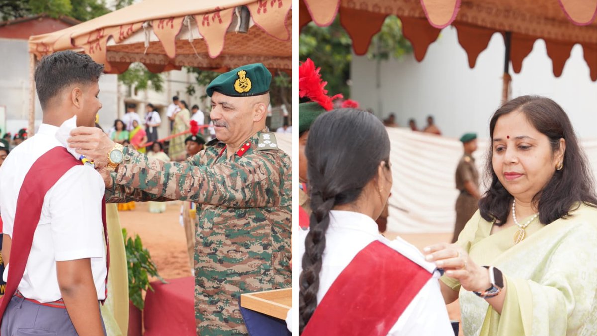 APSRKPURAM's tweet photo. INVESTITURE CEREMONY 2026-27
A New Chapter of Leadership Begins! 
Army Public School, RK Puram hosted its Investiture Ceremony, where the newly appointed Student Council members from the Primary to Secondary sections were formally inducted into their leadership roles. https://t.co/AK2boe93Xg