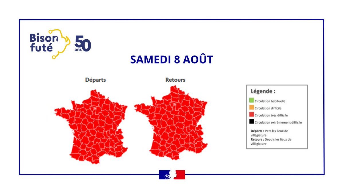 Conseils de sécurité routière pour le week-end du 7 au 10 août