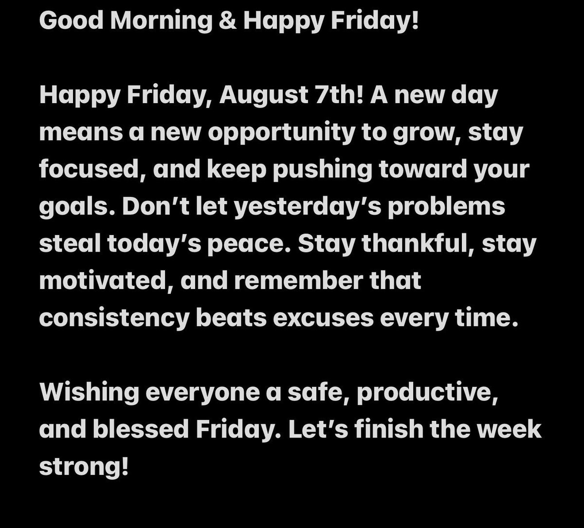 DWorldPeace7's tweet photo. Today’s A New Day .. Positive Thoughts !! Good morning to all of my Twitter-X family members, to all of my friends, & to all of the viewers .. On this Friday morning ! #BlessedToBeAlive #LateMorningStart #MorningRoutine #FridayMorning #WeekendReady #FridayMotivation #PositiveMindset #PositiveEnergy #SummerTimeChi #ChicagoStopTheViolence
