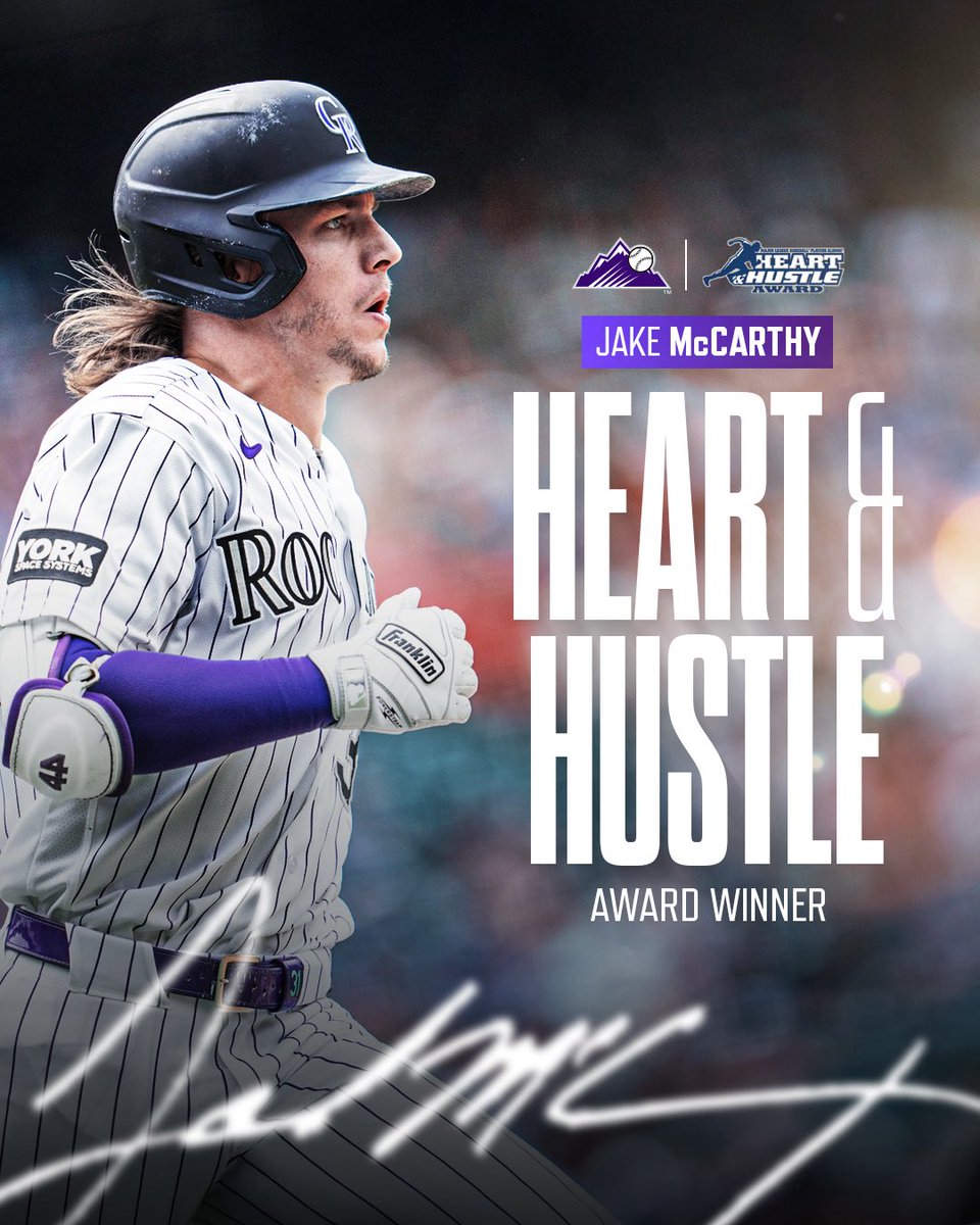 Rockies's tweet photo. Well deserved, Jake 💜 https://t.co/2x2aXxNxnB