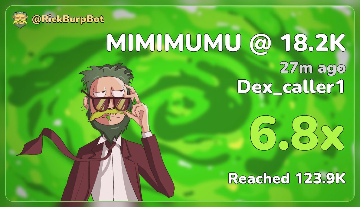 Dexs011's tweet photo. 6.8x on $Mimimumu 
Ca; 

YBPUY1zz2QV1vk9X81YekCJC7MNbVxcscQxBiE2pump https://t.co/hG0eVMaCK4