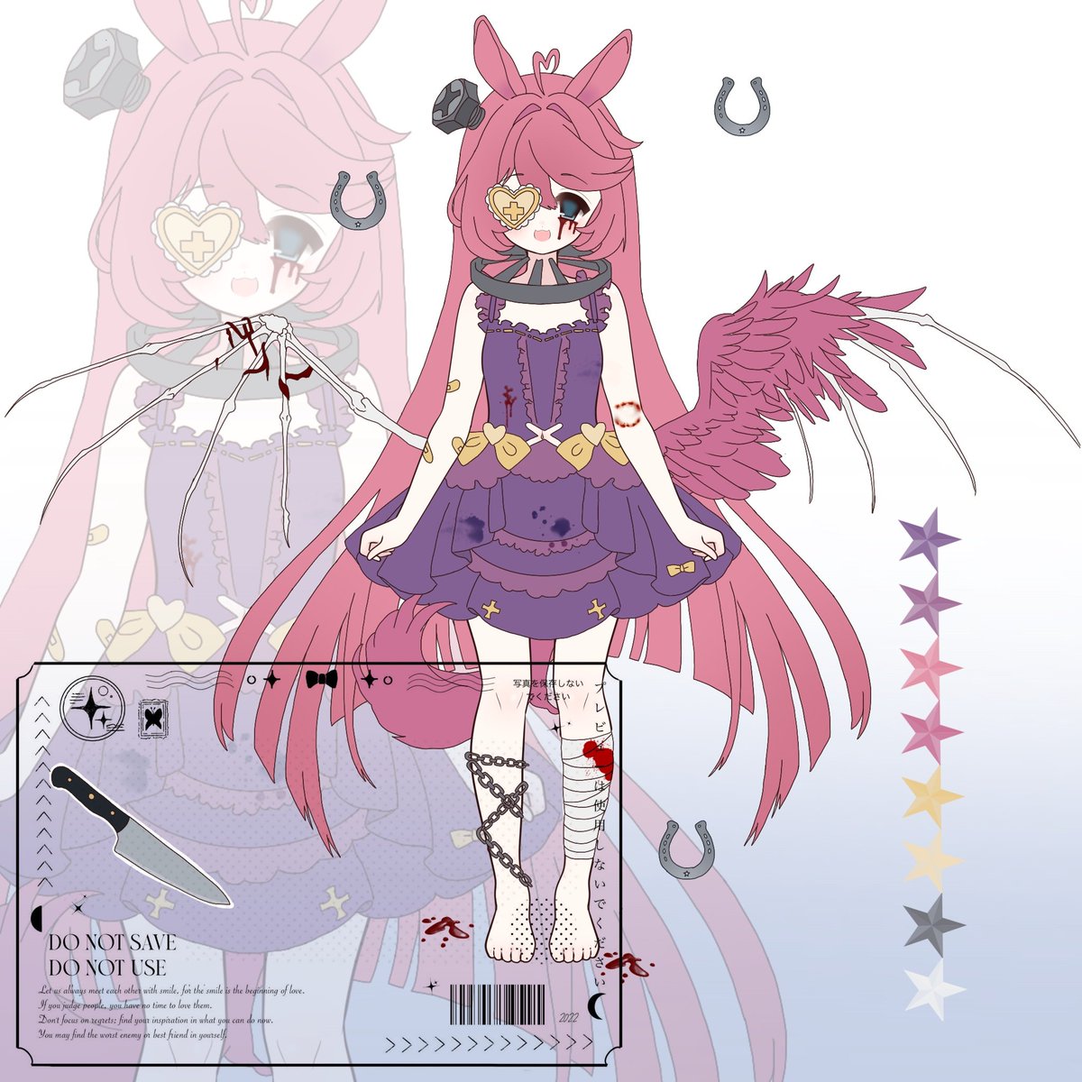 Inasomniart's tweet photo. ᓚ₍ ^. .^₎  Horror pony adopt!       
╭ᑌ─ᑌ─────────╮        
Price : $50         
Commercial rights included   
Claim on ko-fi ⤵️
╰ ────────────╯

RTs are appreciated! https://t.co/DTRDzlC7BB