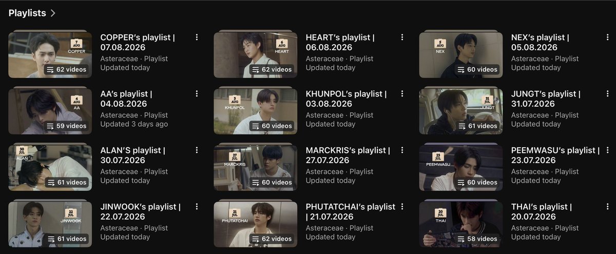 bluebluurry's tweet photo. รวม playlist น้องบัสทั้ง 12 คนที่เปิดใน Stationhead Vol.5 เก็บไว้ให้ในยูทูปนะคะ ลิงก์ในเมนชั่นเลยคับ 🤲🏻💙⭐️

#onRepeatwithBUS #BUS_รักมักยาก
#BUSbecauseofyouishine https://t.co/ChsW1eA4tk