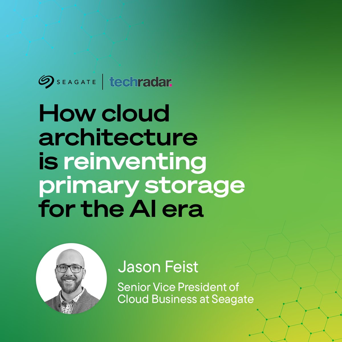 Seagate's tweet photo. What does primary storage look like in the #AI era?

According to Seagate SVP Jason Feist, it's software-managed, distributed, resilient, and designed to keep AI workloads fed with data at scale. Read the latest in @TechRadar: https://t.co/0Cr5uJ5AHl https://t.co/DE8CfZLUVs