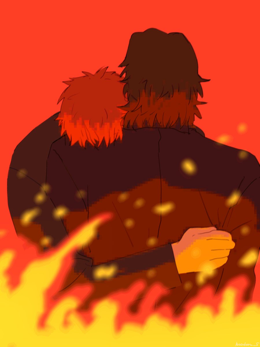 modoru_5's tweet photo. 炎の海に還る(士言) https://t.co/i2brpNKkGV