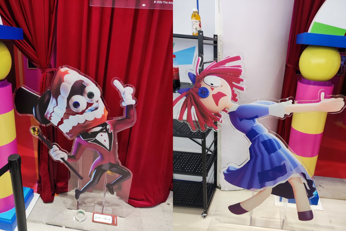 yuyuneko22's tweet photo. 『アメイジング・デジタル・サーカス』 「再び冒険へ」ポップアップ 
2026年8月7日-8月30日
現地写真 https://t.co/nPR0R3YQeY