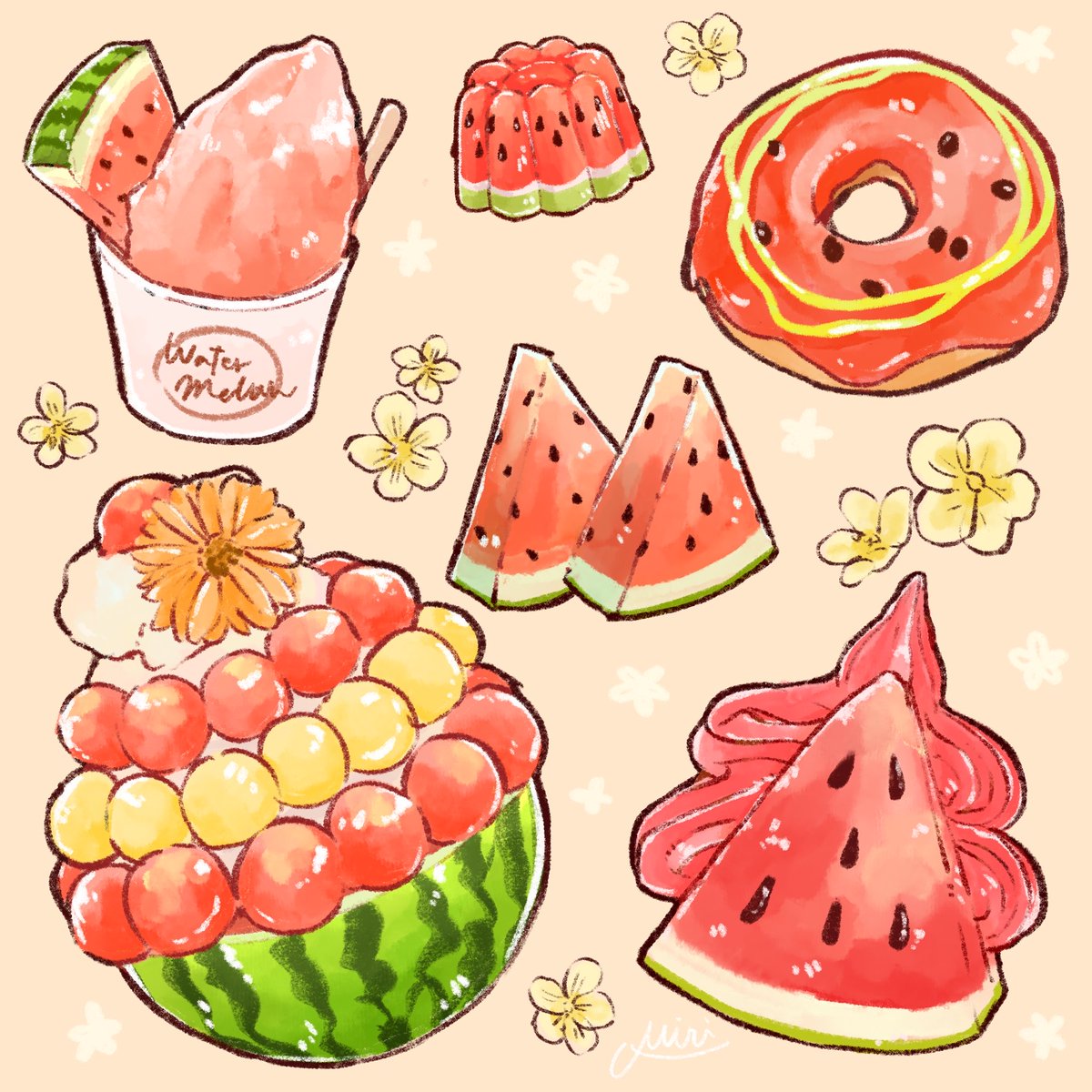 saitou__miri's tweet photo. スイカ🍉 https://t.co/Rcye0rGa3r