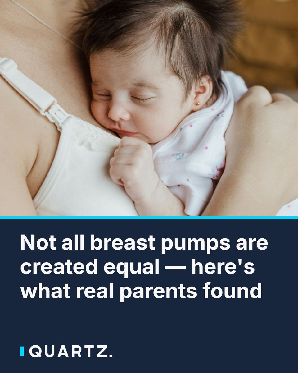 qz's tweet photo. Not all breast pumps are created equal — here's what real parents found: Consumer Reports put eight top-rated breast pumps through real-world testing, measuring everything from setup ease to how loud they run at 2 a.m. Whether you… https://t.co/1wtjhgyel0 #BreastPump #Parenting https://t.co/1es0EiNDO4