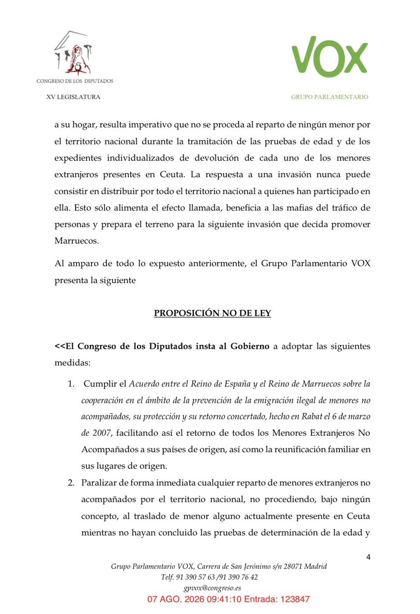 Pepa_Millan's tweet photo. Hoy exigimos en el Congreso el retorno a Marruecos de todos los menores no acompañados llegados a Ceuta y la paralización de su reparto por España. 

Los españoles no podemos ser cómplices de nuestra propia invasión ni participar de ningún secuestro institucionalizado. https://t.co/IgAuzvcl13