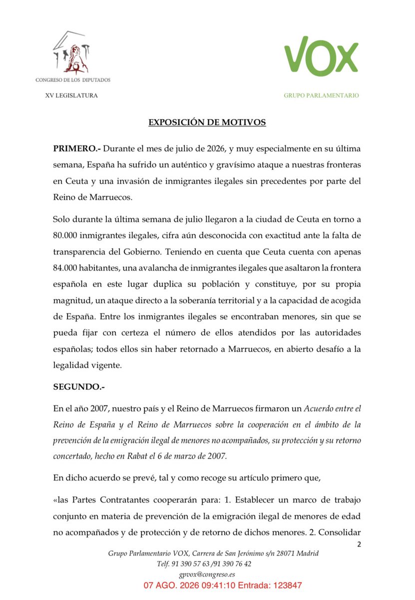 Pepa_Millan's tweet photo. Hoy exigimos en el Congreso el retorno a Marruecos de todos los menores no acompañados llegados a Ceuta y la paralización de su reparto por España. 

Los españoles no podemos ser cómplices de nuestra propia invasión ni participar de ningún secuestro institucionalizado. https://t.co/IgAuzvcl13