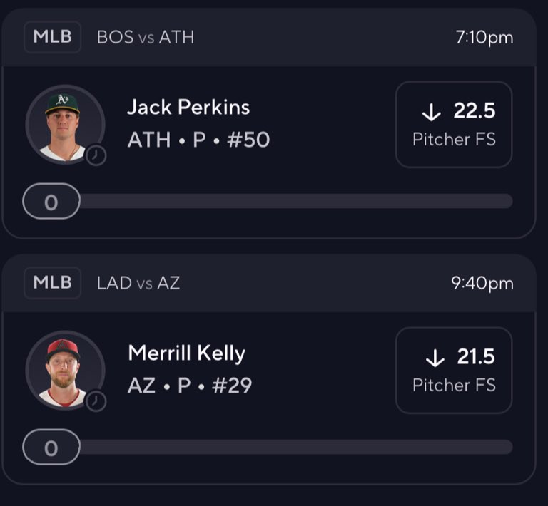 marketspickss's tweet photo. MLB Prizepicks 2 Man 🚬

I’m Hating on these pitchers today
Let’s get paid ⏳📈 https://t.co/bA6B6sKwyF