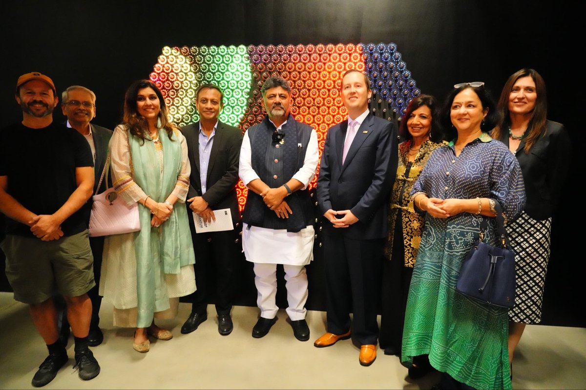 CMofKarnataka's tweet photo. Hon'ble Chief Minister Shri D.K. Shivakumar inaugurated QUANTUM at Science Gallery Bengaluru. Mr. Sergio Gor, Ambassador of the United States to India, Shri Priyank Kharge, Minister for IT and BT, Shri Byrathi Suresh, Minister for Transport, Dr. Kiran Mazumdar-Shaw, Chairperson, Biocon Group, Dr. Jahnavi Phalkey, Founding Director, Science Gallery Bengaluru, and other distinguished guests were present on the occasion.

He emphasised the importance of strengthening the Karnataka–US partnership through deeper collaboration in technology, innovation, research, skilling and higher education. He also highlighted Karnataka's vision of building a robust quantum ecosystem through initiatives such as India's first Quantum City at Hesaraghatta, the Karnataka Quantum Mission and the Centre of Excellence in Quantum Artificial Intelligence and Computing at IIIT Dharwad.

Reaffirming the state's commitment to fostering scientific curiosity and public engagement with emerging technologies, he noted that institutions such as Science Gallery Bengaluru play an important role in inspiring the next generation of innovators and researchers.