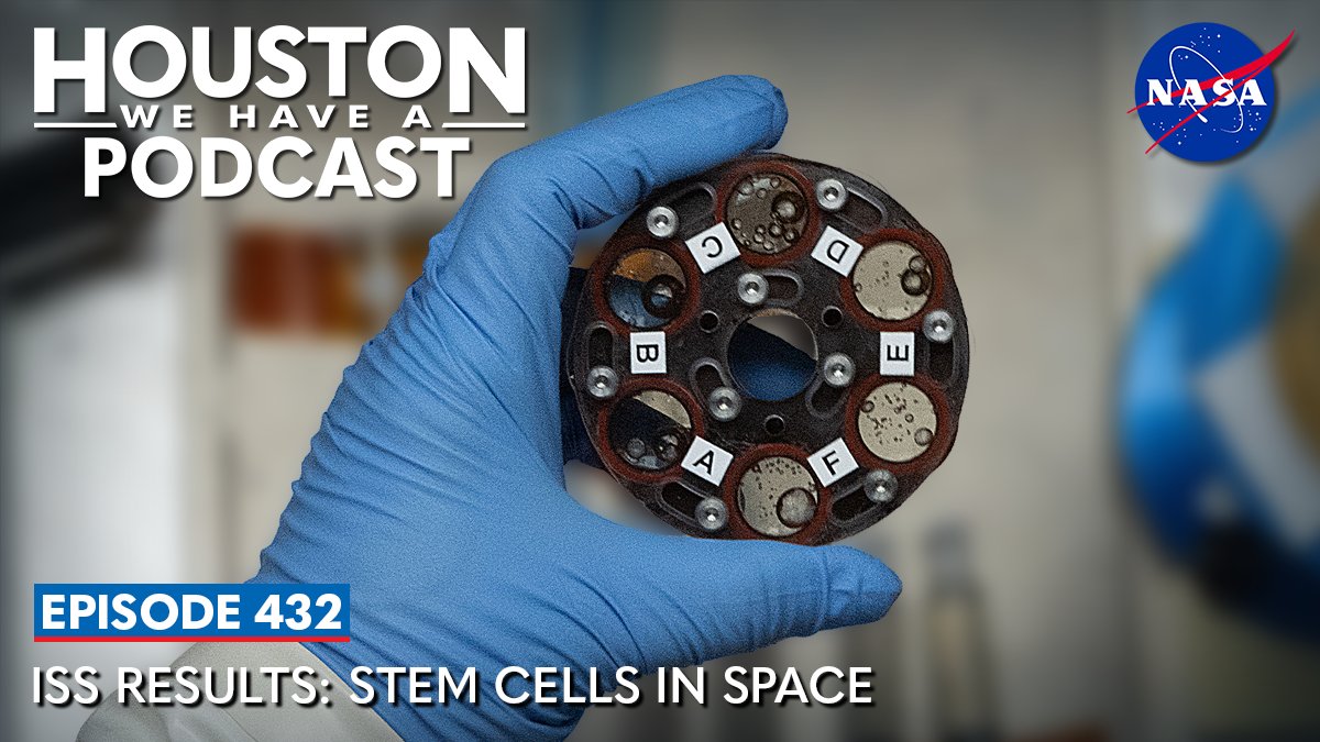 NASAJohnson's tweet photo. Science that stemmed from microgravity. 🧬🚀

On this week’s #HWHAP, Dr. Abba Zubair discusses how stem cell research aboard the International Space Station is advancing regenerative medicine and what scientists learned from a recently published stem cell study. https://t.co/iiqdHh08Ek