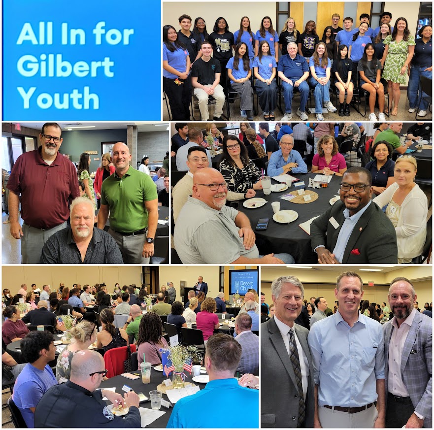 EVPLewis's tweet photo. Representing @EVPartnership at the “For Our Town Gilbert” mtg with @GilbertYourTown @GilbertAZMayor Youth Advisory Council inspiring attendees with their future vision. With J.Torgeson, @higleydistrict,  @GPS_District, @chandlergilbert, @cjwurster, @First_Western, @JustServe + https://t.co/UV6Xd8VwFY