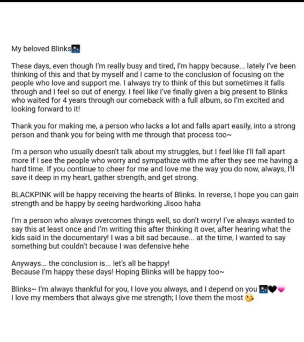 actressjichu's tweet photo. the two most heartbreaking posts from JISOO… damn people don’t deserve her ☹️ https://t.co/PGZInLdd0H