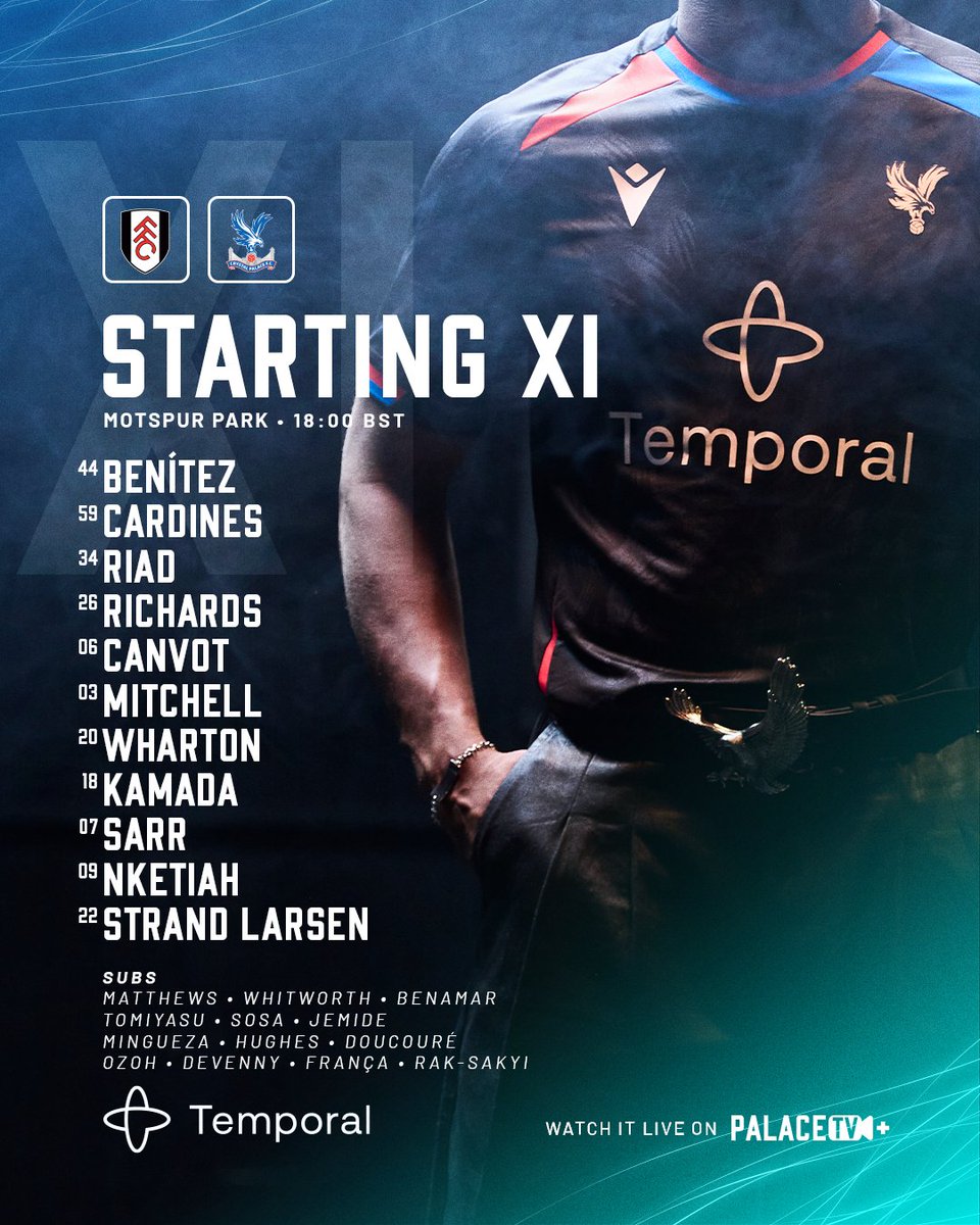 CPFC's tweet photo. Taking on Fulham.

Watch LIVE on Palace TV+ from just £3.99 😍