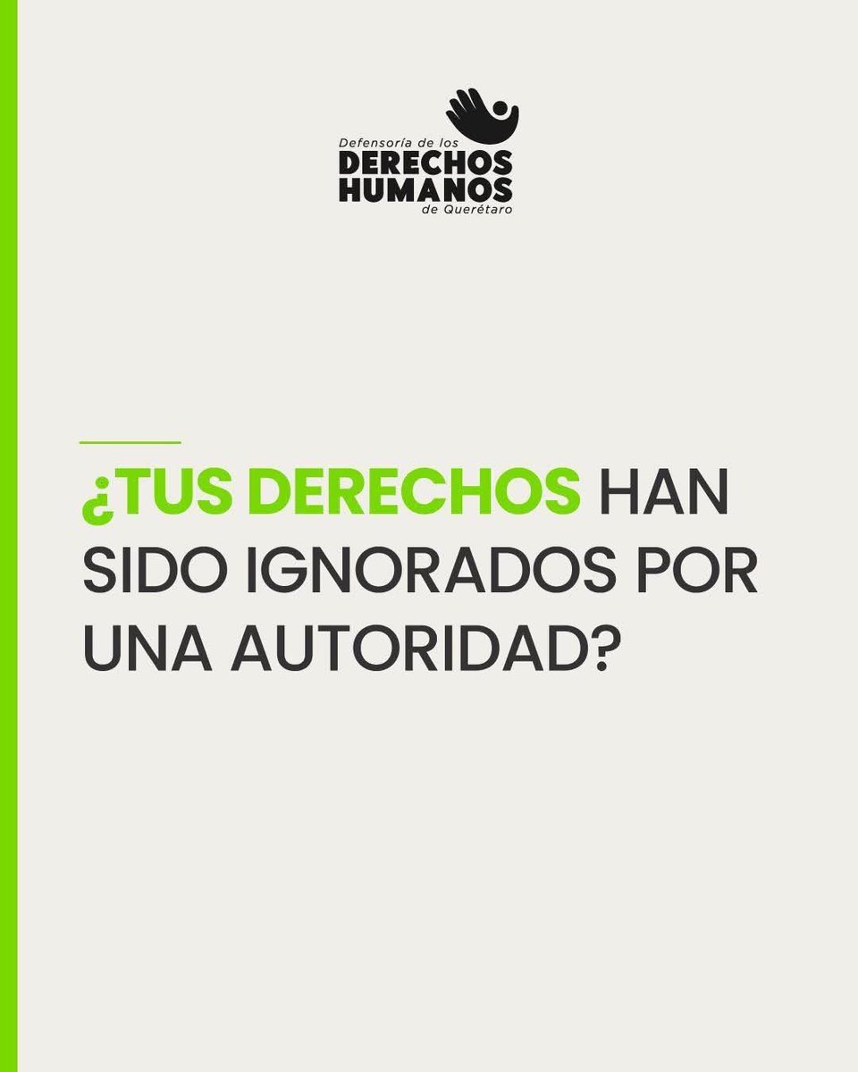 DDHQRO's tweet photo. 🔎 ¿Tus derechos fueron ignorados por una autoridad? Esto te interesa:👇

#LaDignidadNosUne https://t.co/SLBHBWYxmj