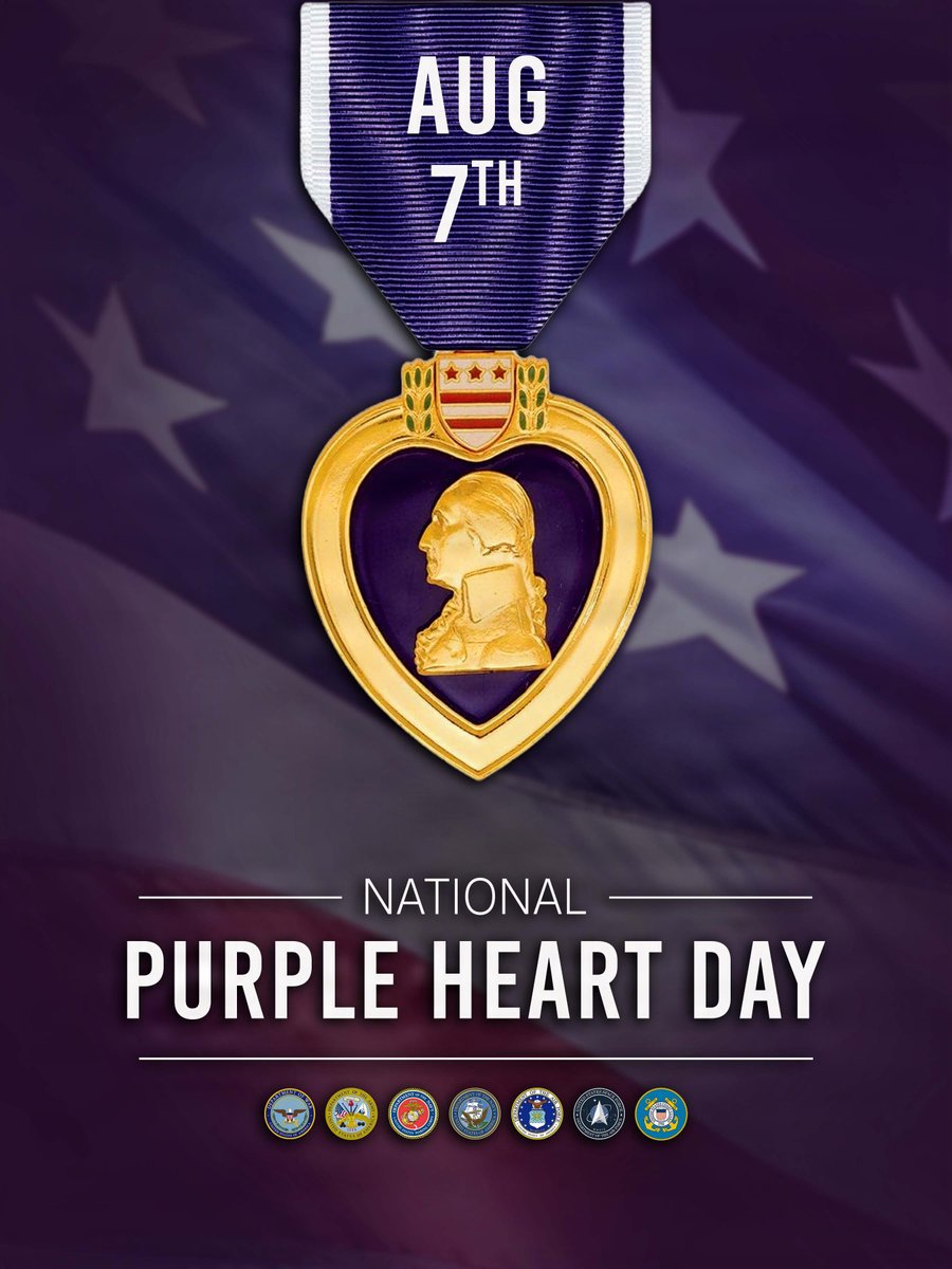 USArmyFortSill's tweet photo. 💜 Today, we honor the Purple Heart.

On Purple Heart Day, we remember the Soldiers who have been wounded or made the ultimate sacrifice in service to our nation.

The Purple Heart carries a story of courage, sacrifice and service—a reminder that freedom comes at a cost.

💜 https://t.co/LbvEqBWaUh
