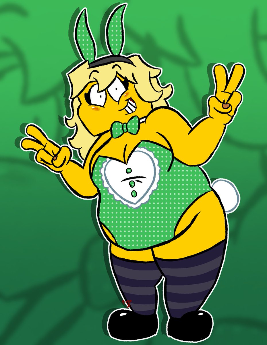 robby1scool's tweet photo. Bunny twins 👯‍♀️
(Art by @FranJaker)

#Skybluefnf #Timeline3Meri #Chubby #FNF https://t.co/Au3s1bOgLS