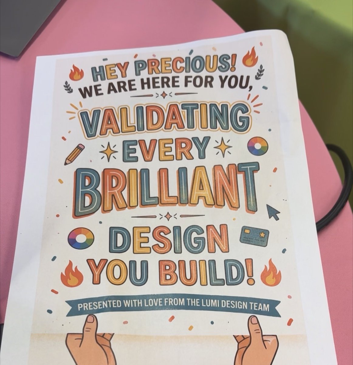 precioussjohn's tweet photo. I love my team. They all came holding this for a showcase I had 🥹😅🫶🏽 https://t.co/AD9ypn4vsQ