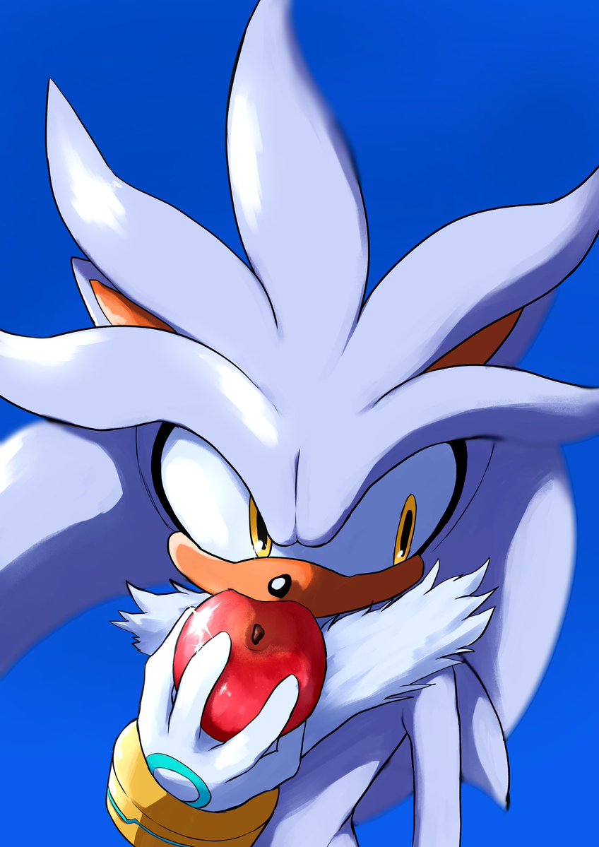 makochi_n's tweet photo. 🍎
 #SilverTheHedgehog https://t.co/XhJWfy75bN