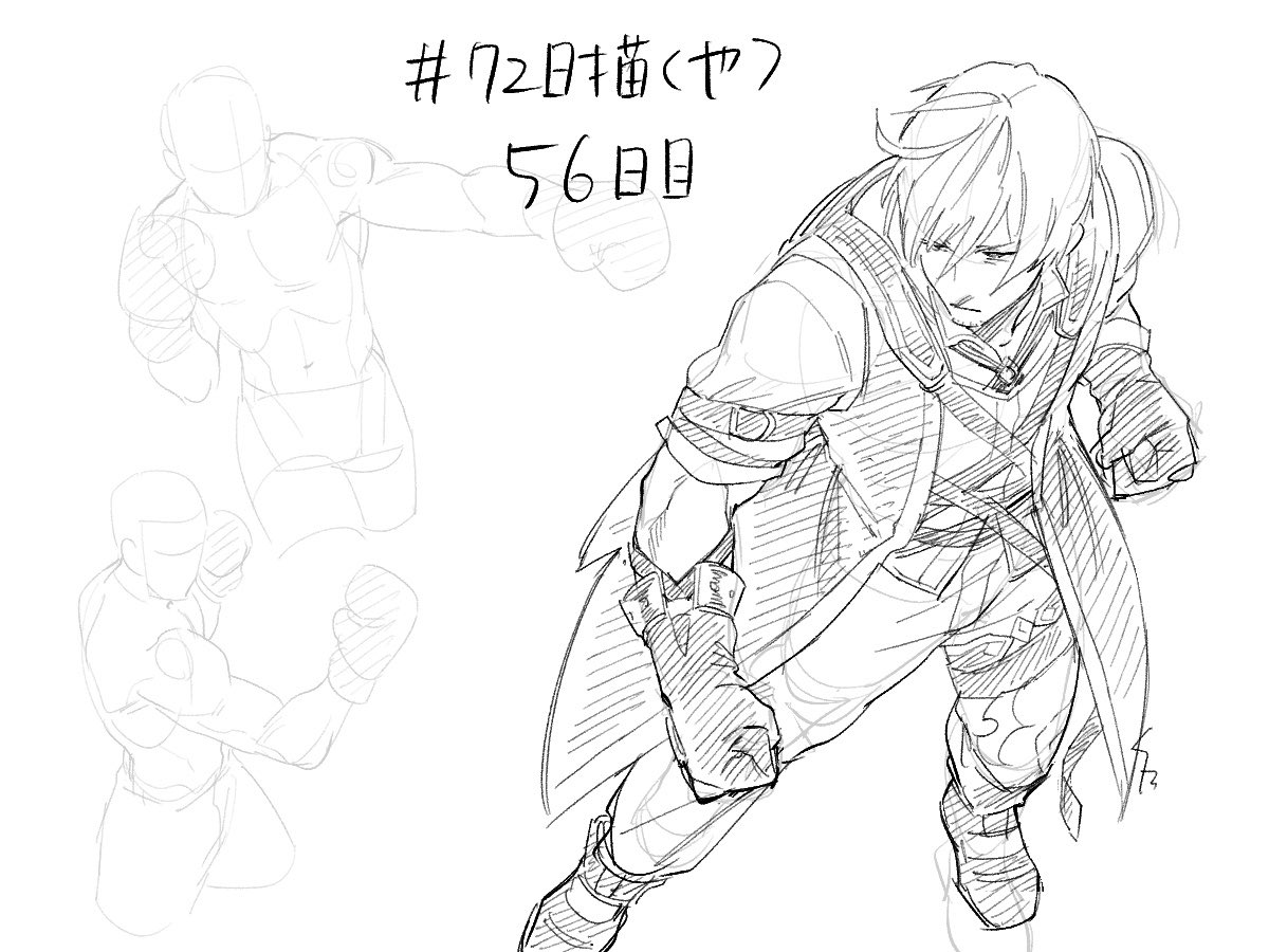 rlalx73's tweet photo. #72日描くやつ
今回は身長意識しました。気付いたら2mになってるからな。 https://t.co/q2iLdmyEvV