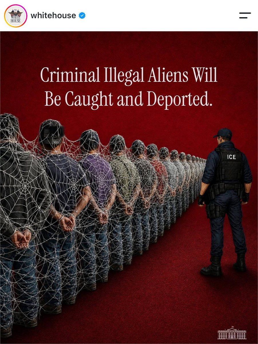 bennyjohnson's tweet photo. The White House dropped a SAVAGE Meme Showing Spider-Man Rounding Up Illegal Aliens with ICE

We live in the greatest timeline 🤣 https://t.co/IndcJfPppI