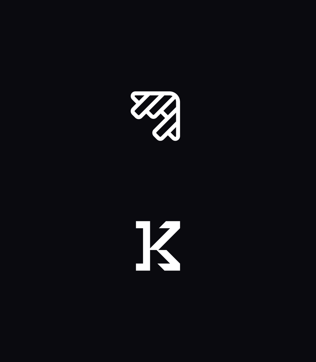0xhammermann's tweet photo. When working on the logo, I ended up with 2 distinct concepts for Kite. I decided to go for the kite shape because, well, I wanted it to be a kite. But I gotta admit I really liked the monogram too.

I hope I didn't flop with my decision here o.O https://t.co/pqI93D2um4