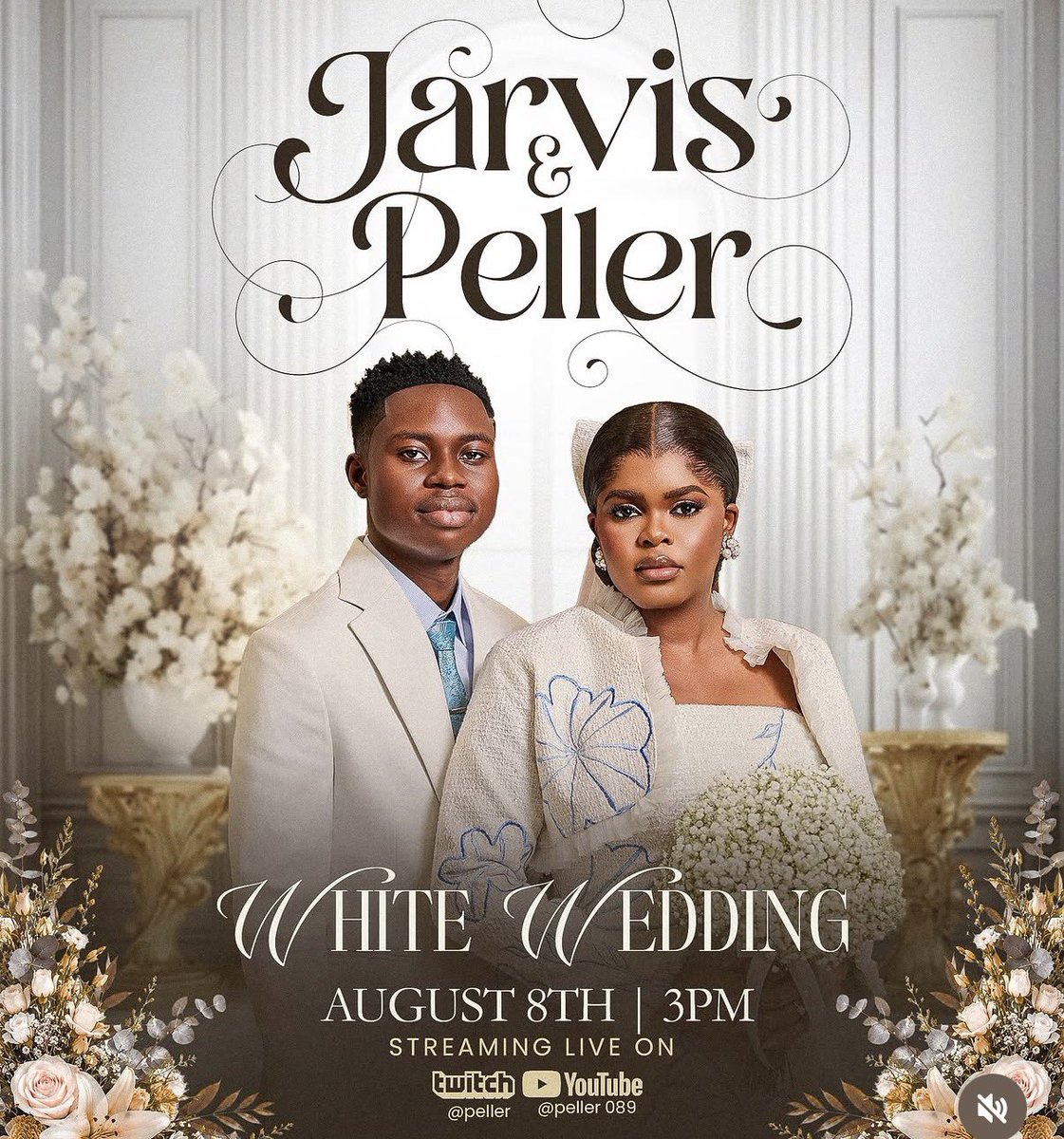 Kcjioke's tweet photo. #LaCasaDeLosFamososMéxico #altın #México #Hayırlı #LaCasaDeLosFamososMéxico #Perú Popular Nigerian Streamer Peller and his adorable wife Jarvis does their white wedding tomorrow https://t.co/Q3ct29qIqO