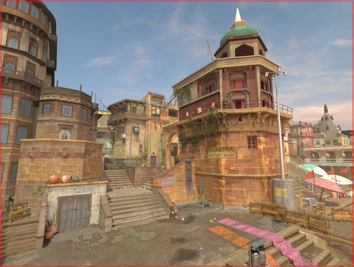 rollingenocide's tweet photo. Glad to have Rye Mac working again on Dharma for @CounterStrike 2 along with @PHRISK3D and @_mattburdette_. He is the one who arted the CS:GO version of de_dharma. Here's some progress comparison showing Tbase:
Greybox by me.
Artpasses by Phrisk. 
And Concept by Rye Mac. https://t.co/J3JfNmntLc