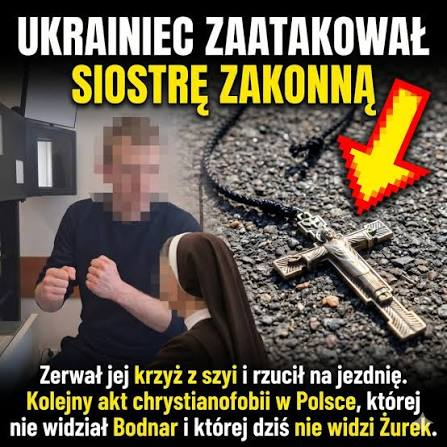 WolnaRadio's tweet photo. Ta historia wściekle bulwersuje!
Pamiętacie Ukraińca, który podbiegł do starszej zakonnicy i zerwał jej krzyż?! 
To było bardzo głośne w mediach. Szybko go złapano i teraz... chcą go wypuścić. Z powody domniemanej niepoczytalności.
Państwo z pieprzonej dykty! https://t.co/3Dr8jDIhKt