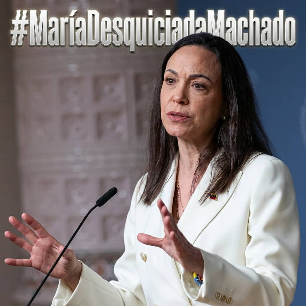 _Karenpnt's tweet photo. El pueblo ya no cree en #MaríaDesquiciadaMachado. Sus patéticos llamados a protestar se estrellaron contra el silencio de una nación que eligió la paz y la reconstrucción. Cuando intentó movilizar en medio del duelo, el rechazo fue contundente: nadie sigue a quien no respeta. https://t.co/Hh7Wd2SgUM