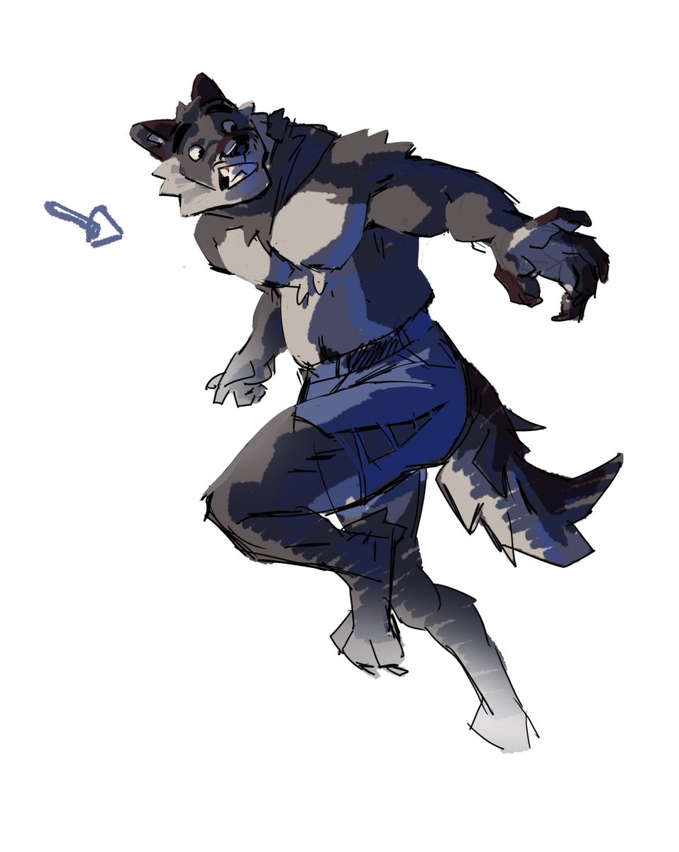 brabrebruba's tweet photo. wanted to study @/macholobo 's style a little so here comes a floating strange pose https://t.co/Kah4OjSfJX