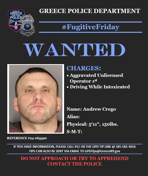 GreecePoliceNY's tweet photo. 🚨#FUGITIVEFRIDAY🚨
Any INFO? 📲Call the GPD tip line @ 585-581-4016 or 📨email tips to GPDTips@GreeceNY.gov
@ROCHNYCRIMEINFO https://t.co/RfxhrWCwBA