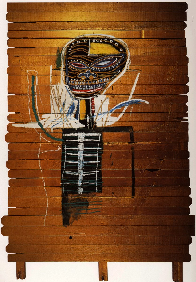 vintagebasquiat's tweet photo. Gold Griot (1984) https://t.co/EJ3CzuQ6bo