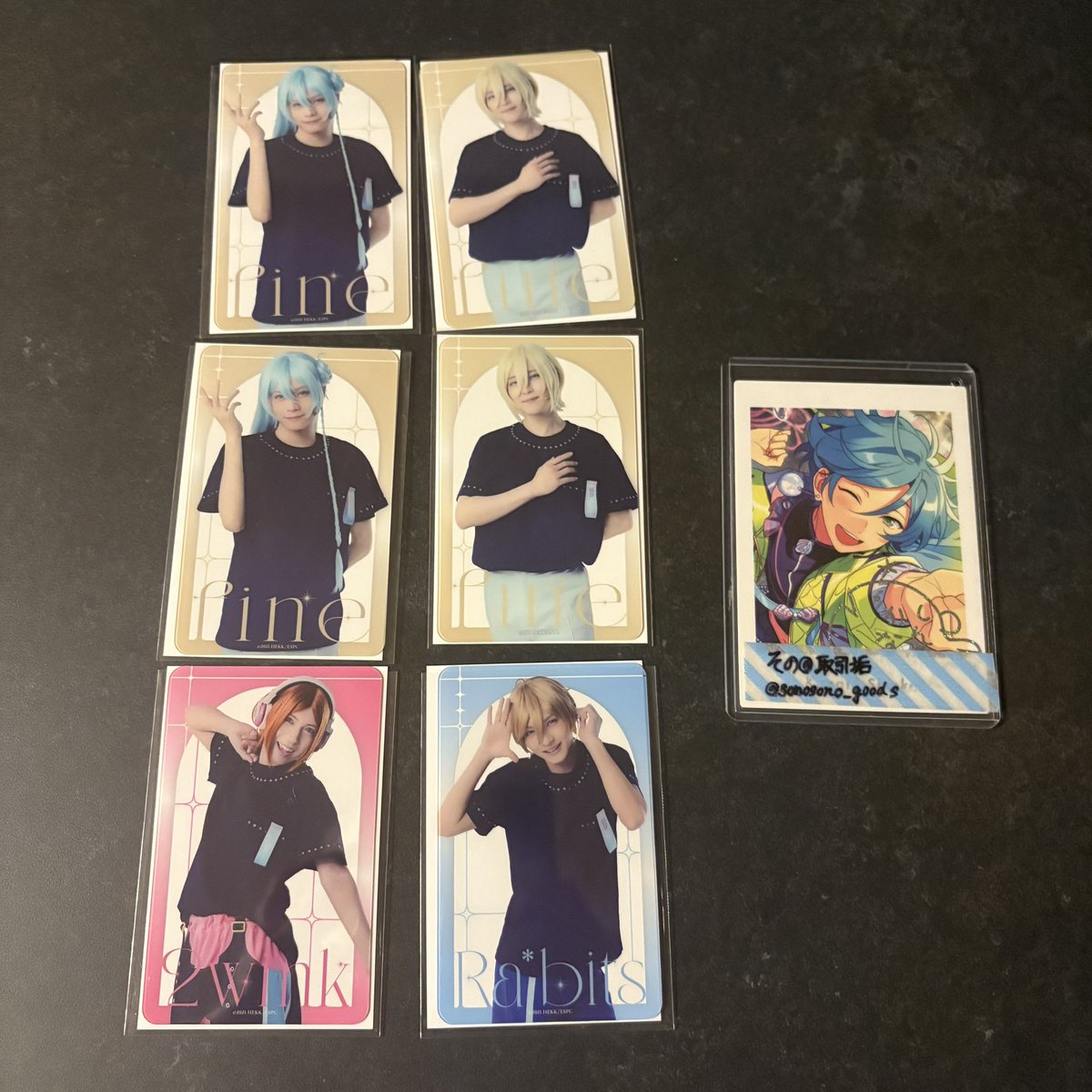sonorant's tweet photo. 【交換】あんステ 10thライブ クリアカード クリカ
譲:英智2 渉2 友也 ひなた
求:奏汰 凪砂 つむぎ 各1

本日8/8横浜現地手渡し、郵送 https://t.co/3X9sDGvSHM