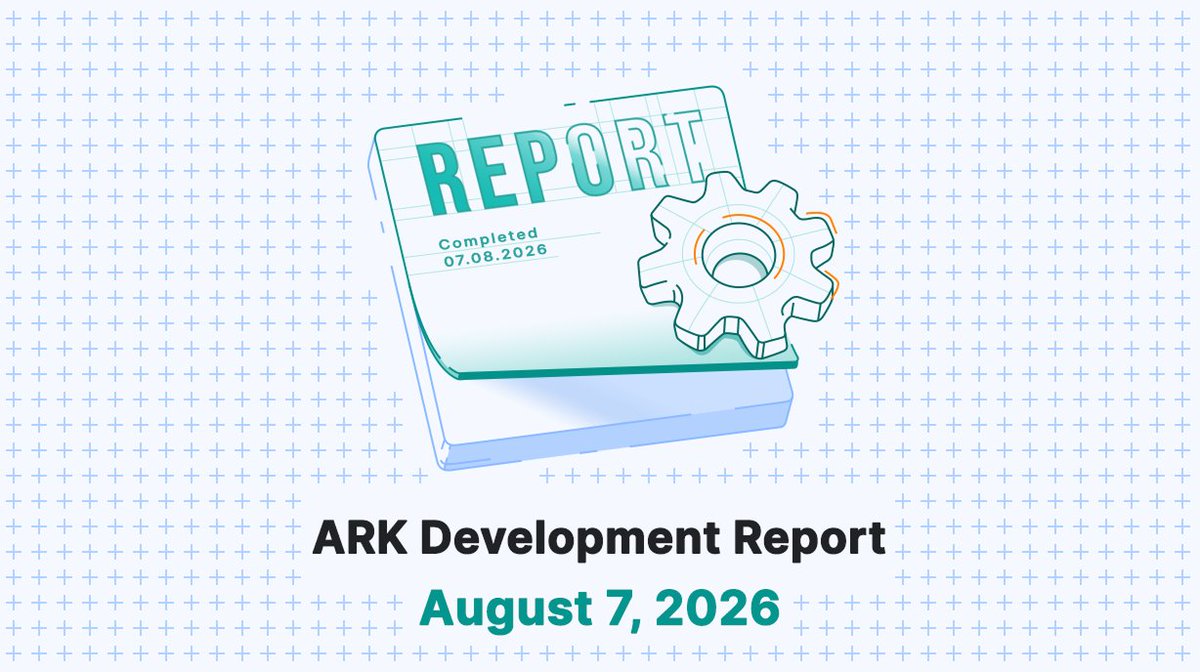ArkEcosystem's tweet photo. Simplifying workflows and tightening consistency ⚙️

ARK Scan simplifies interaction + formatting, Go Crypto and Go Client SDKs align with Mainsail, ARK Vault unifies UI patterns, and Mainsail improves P2P and consensus handling.

Full breakdown: https://t.co/mFt4EQHKjN https://t.co/AaXEzEW99Z