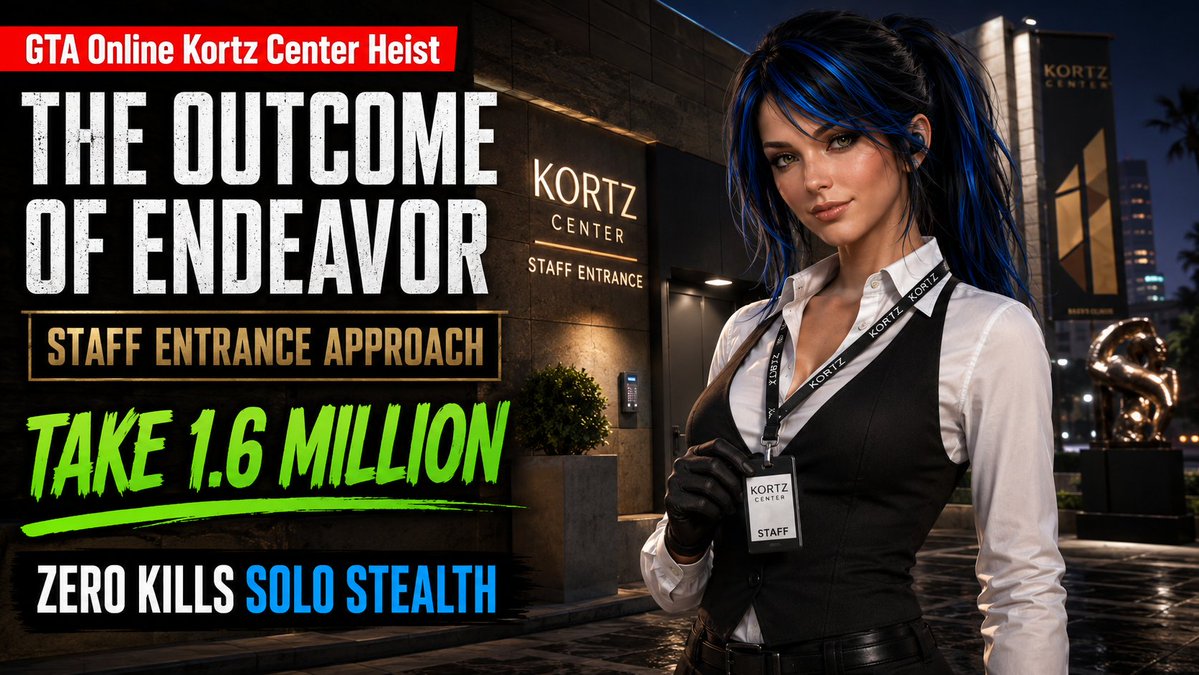 GrandTheftAdams's tweet photo. #GTAOnline #GTAV #KortzCenter #KortzCenterHeist #OutcomeOfEndeavor #StaffEntrance #ZeroKills #NoKills #SoloStealth #StealthHeist #ArtHeist #CleanRun #GTAHeist #RockstarGames #LexiChronicles https://t.co/vBnrzapzUk