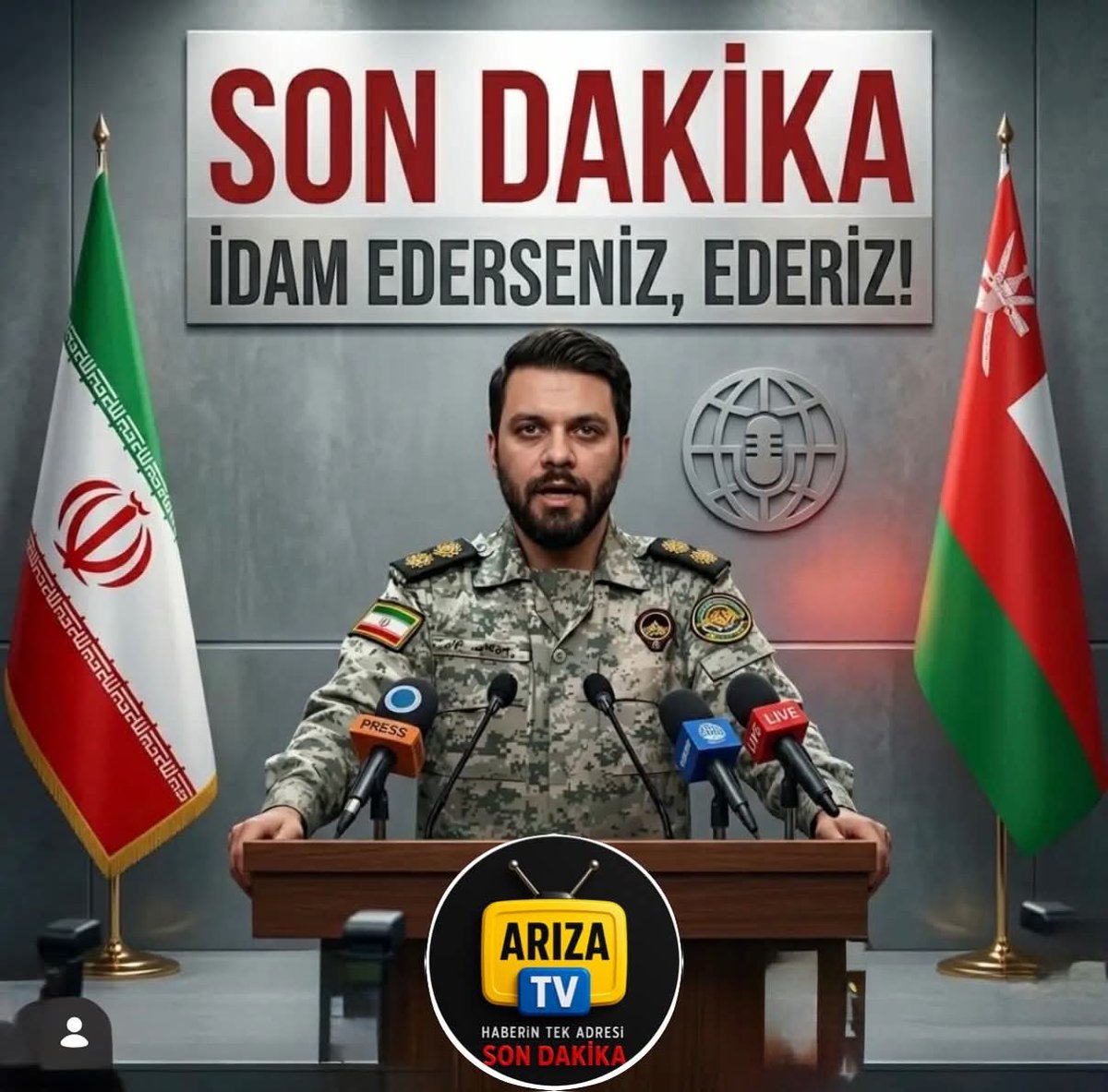 Hak_ugruna's tweet photo. İRAN’DAN DÜNYAYA MESAJ: KISASA KISAS BAŞLAR!

İran’dan sert uyarı geldi!
Filistinli mahkumların idam edilmesi halinde,
 İran, Lübnan ve Irak’ta tutulan İsrailli ve Amerikalı mahkumların da aynı şekilde idam edilecegi açıklandı.

#türkiye #i̇ran #savaş #israil #arizatv https://t.co/94HoLecLBp