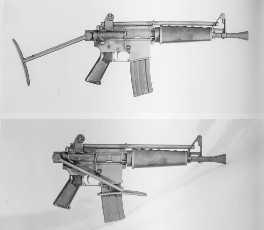 trip_to_valkiri's tweet photo. Dope looking experimental Colt M5 SAWS from the 1960s. https://t.co/26I0RlqFqM