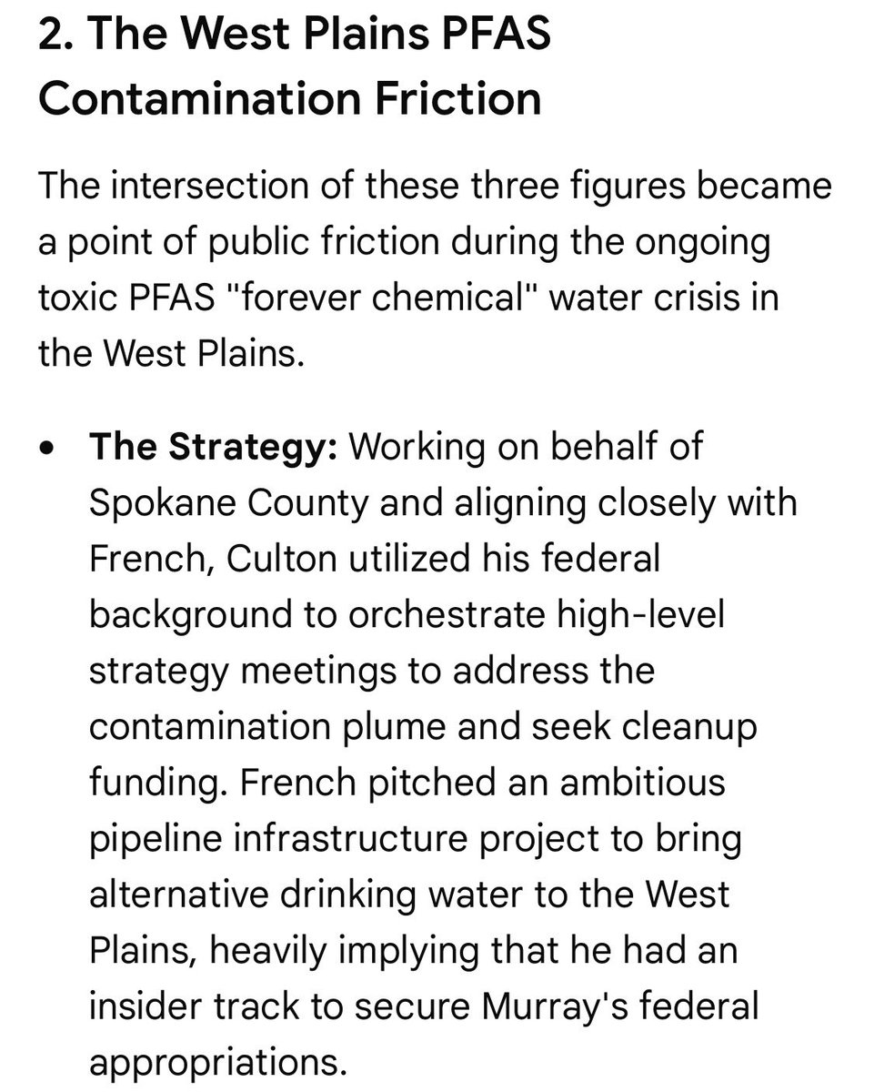 parliman62269's tweet photo. @BrittonCallie @KHQLocalNews The intersection of @PattyMurray, Al french and John Culton became a point of public friction during the ongoing toxic PFAS "forever chemical" water crisis in the West Plains. https://t.co/51aCjOTbFf