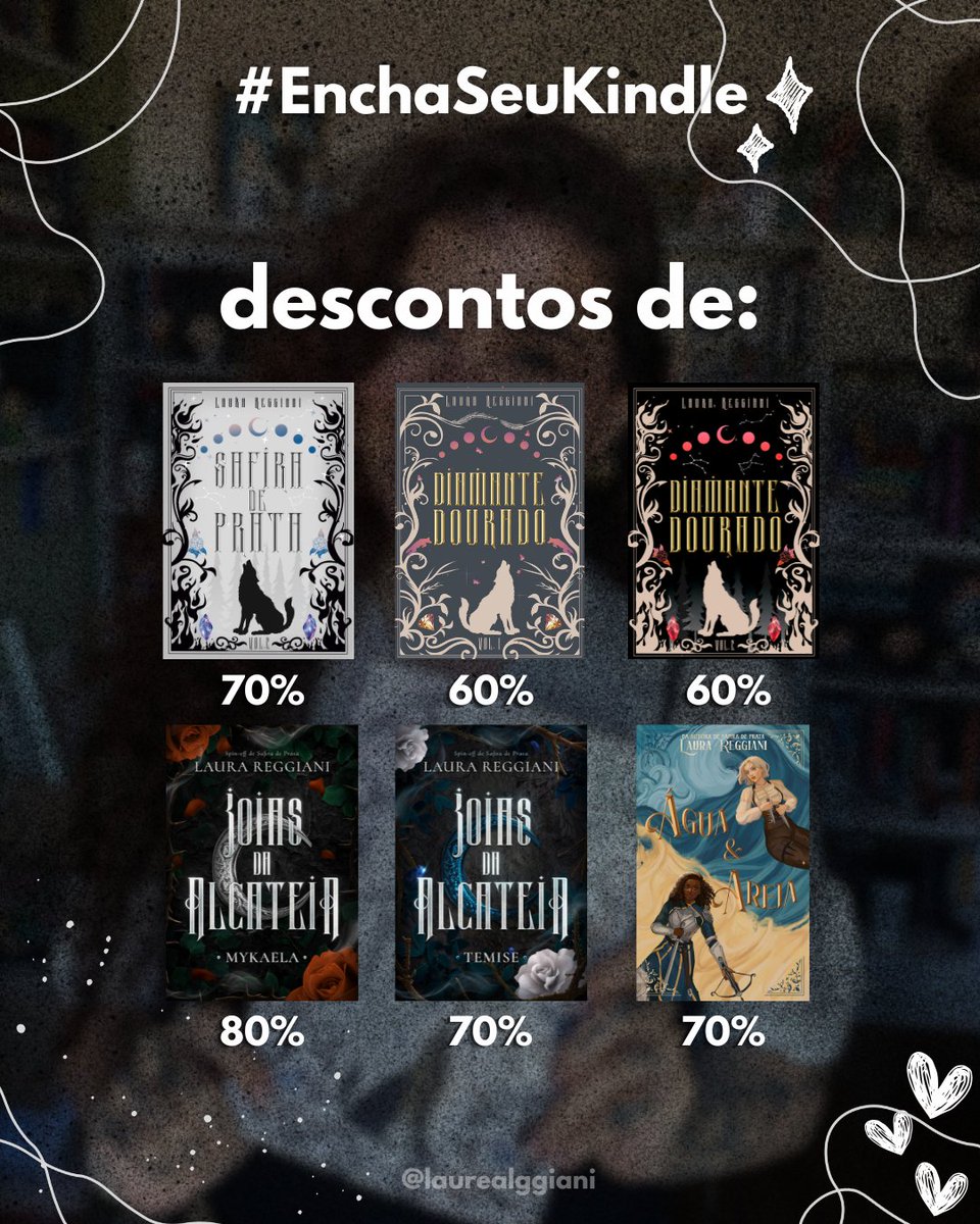 laurealggiani's tweet photo. ATENÇÃO FAMÍLIA🚨🚨

TODOS os meus livrinhos atualmente disponíveis vão participar do #enchaseukindle 💖📚 

⚠️ SAFIRA DE PRATA VOL 1 estará GRATUITO

📆 é dia 13/08 hein! já anotem aí https://t.co/z6FMJvxhkz
