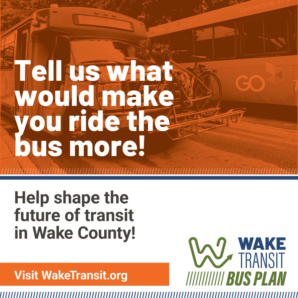 GoRaleighNC's tweet photo. We're out and about this summer! Look for the Wake Bus Plan team at local events and on the bus — or take the survey anytime online https://t.co/kkgh6CLXb9